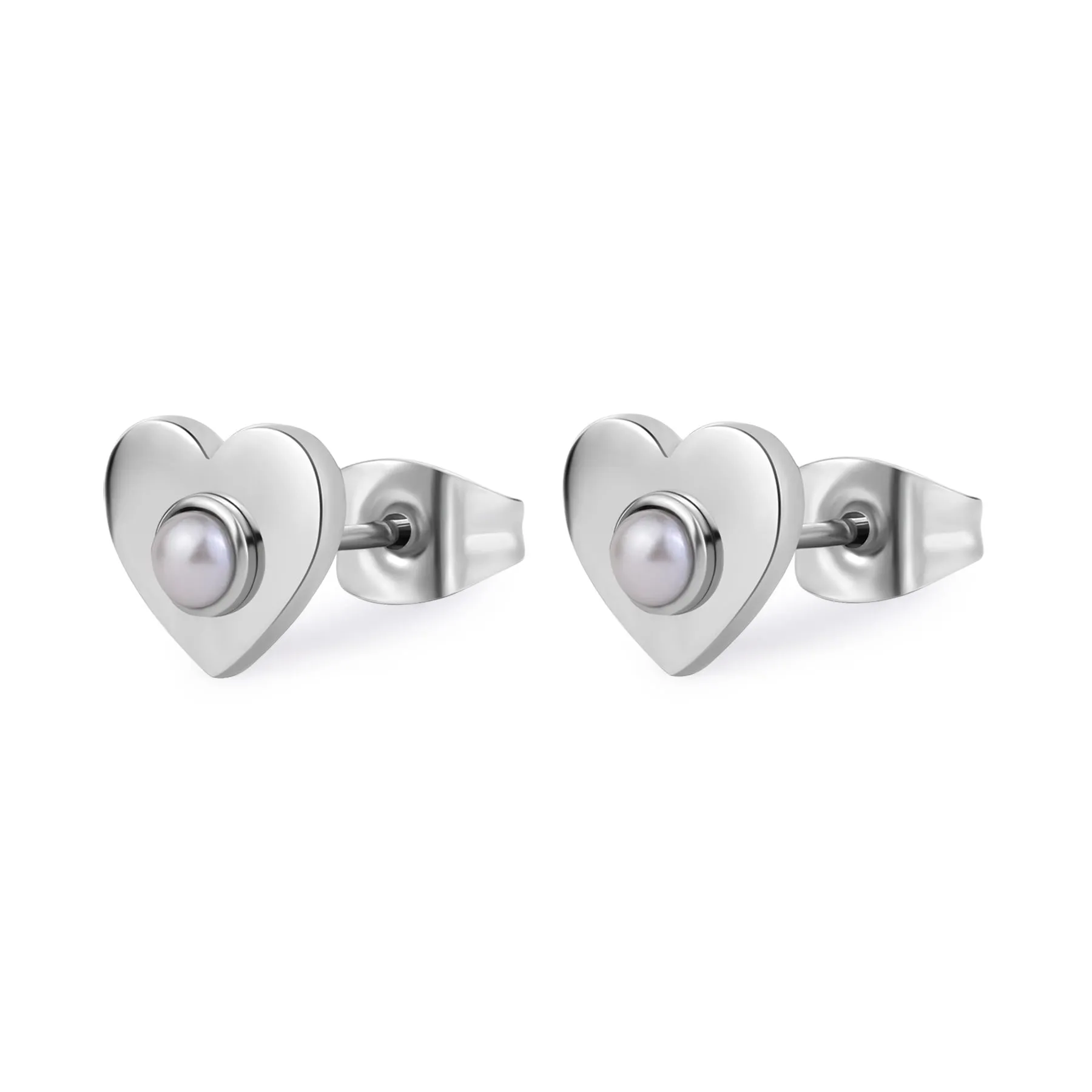 ORECCHINI SAGAPÒ MESSAGE CUORE CON PERLA - SSG35