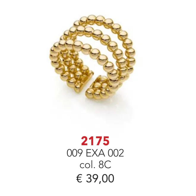 Anello donna in bronzo Dorato UnoAerre 009EXA0020000