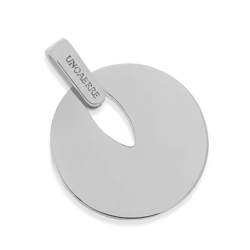 Pendente tondo argentato 2549