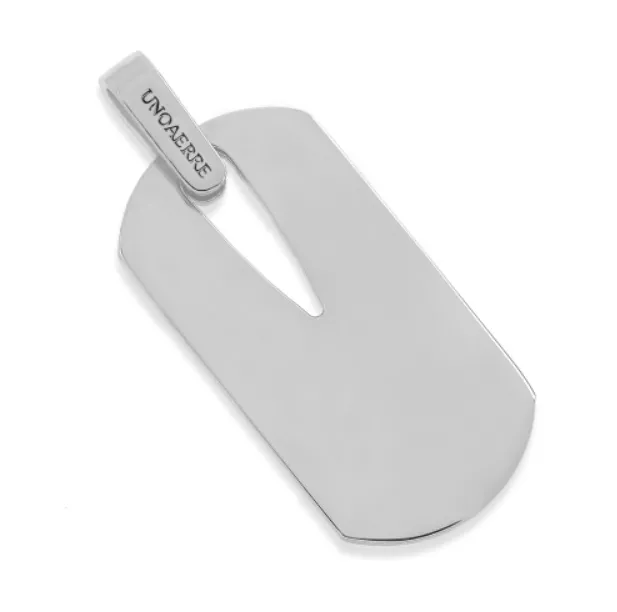 Pendente targa militare argentata 2539