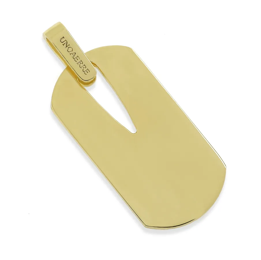 Pendente targa militare dorata UNOAERRE 2538