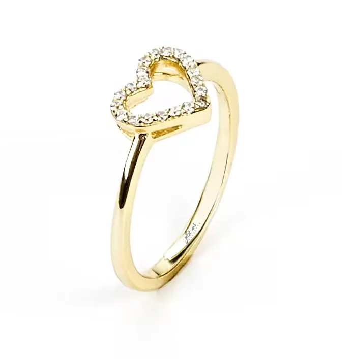 Anello Cuore in Argento 925 Oro Cesare Paciotti 4UAN5351W