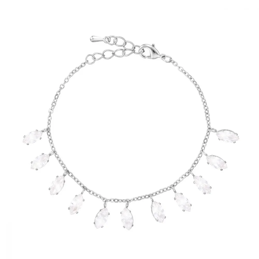 Stroili bracciale donna ottone rodiato e cristalli 1680391