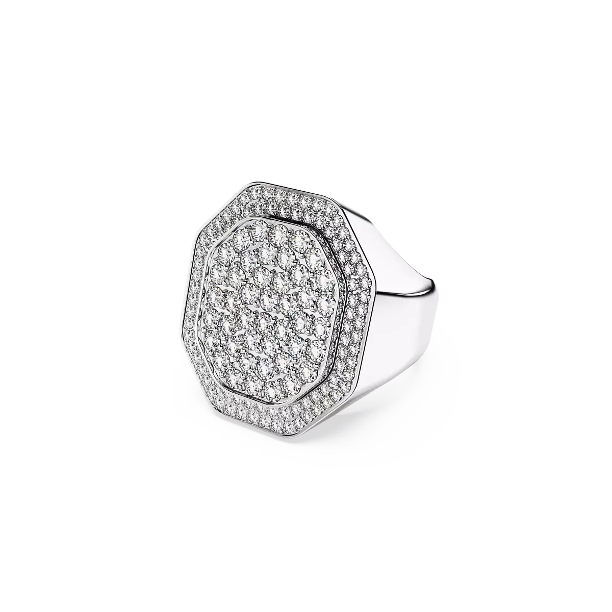 Swarovski Anello Cocktail Dextera Ottagonale