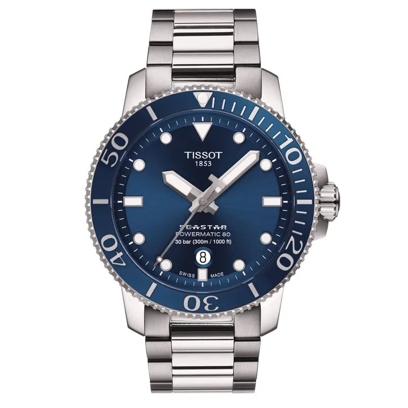 TISSOT – OROLOGIO UOMO – TISSOT SEASTAR 1000 POWERMATIC 80 QUADRANTE BLU
