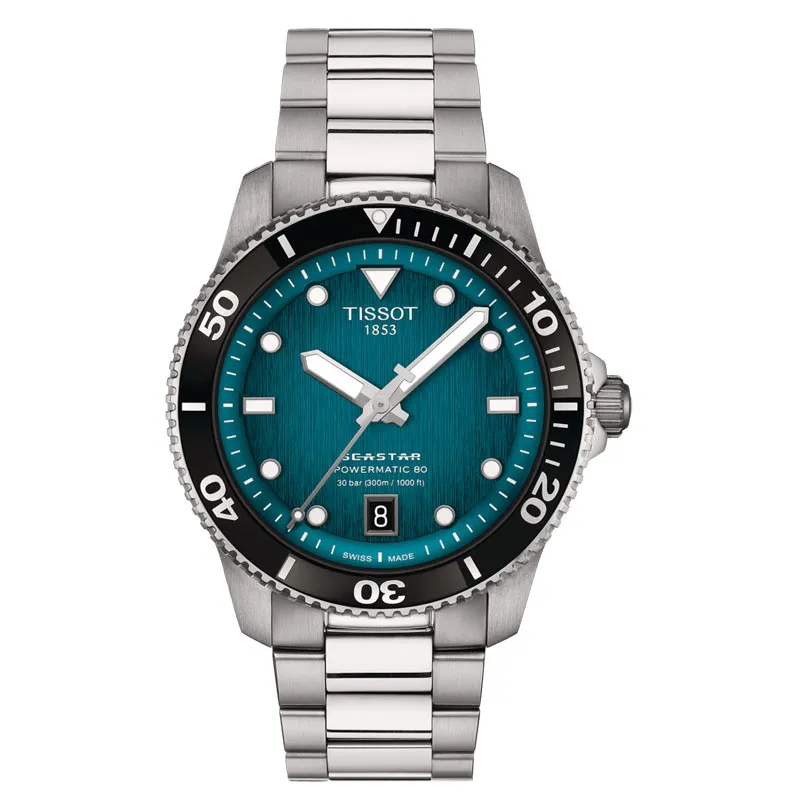 TISSOT – OROLOGIO UOMO – TISSOT SEASTAR 1000 POWERMATIC 80 40MM QUADRANTE TURCHESE