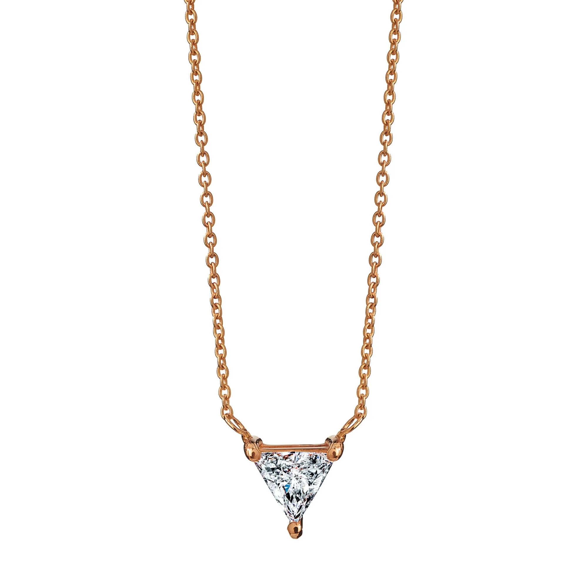 Marco Gerbella - Collana con diamante triangolare, ct. 0,20