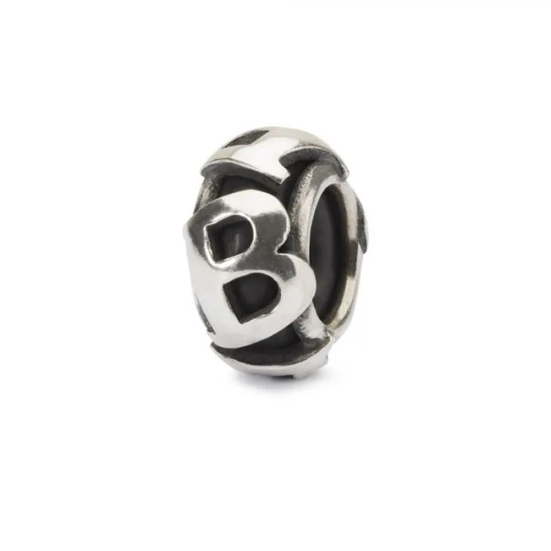 Stop Trollbeads TAGBE-10211  “Lettera B” in argento 925