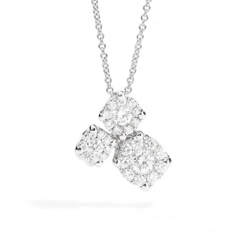 GIROCOLLO TRILOGY FANTASIA NODO D'AMORE ORO 18 KT E DIAMANTI