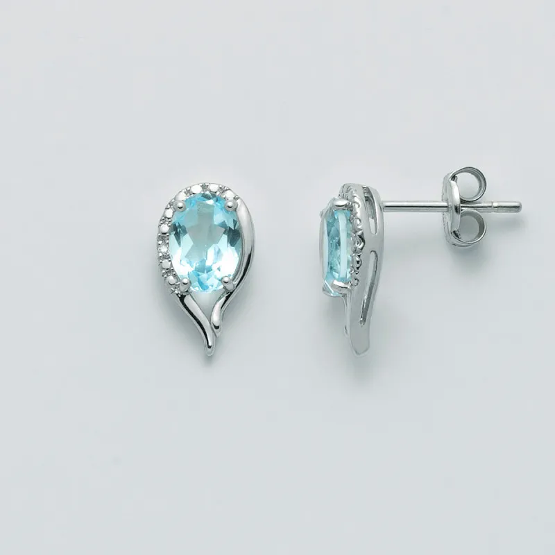 Yukiko Orecchini in oro con Topazi e Diamanti ERD2485yx