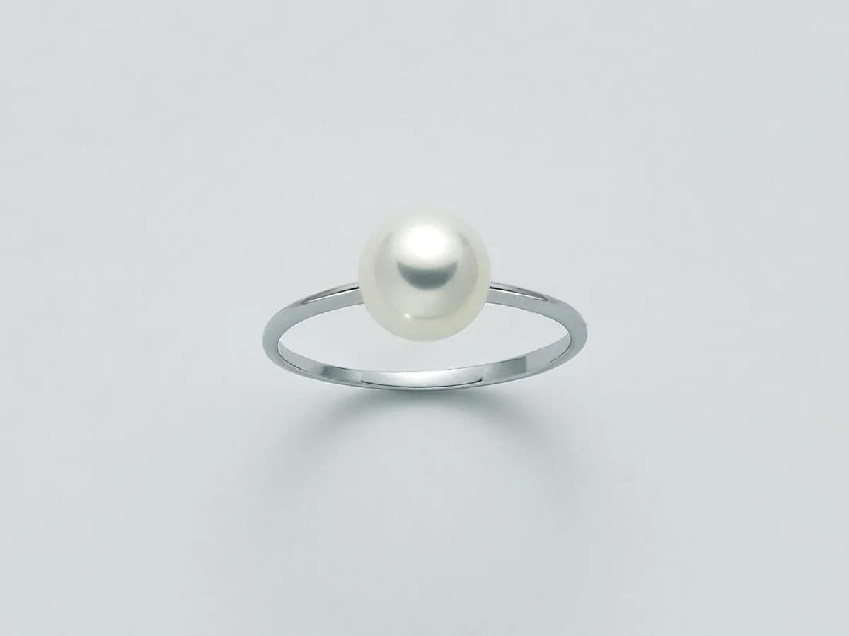 Yukiko anello in oro 9 KT con perla naturale