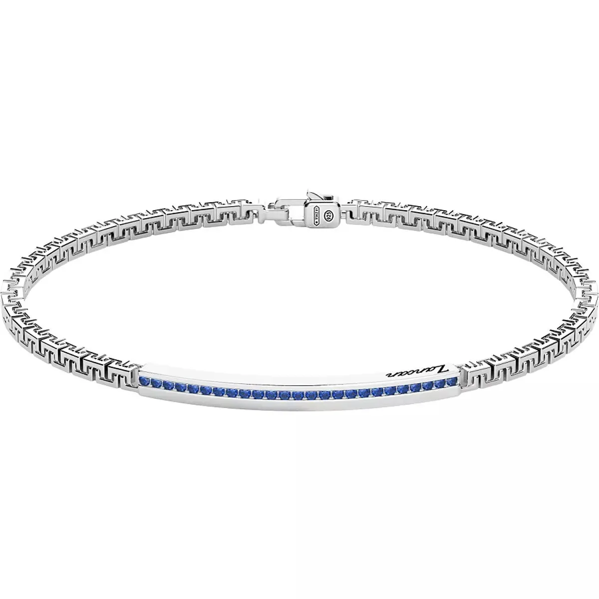 ZANCAN Bracciale Uomo in Argento con Pietre Blu EXB729-BL