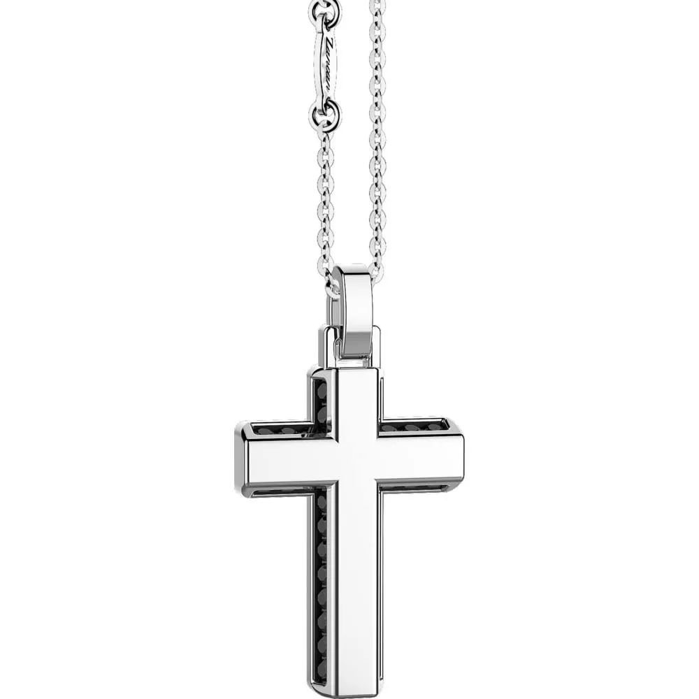 ZANCAN Collana Uomo Argento con Croce ESC046