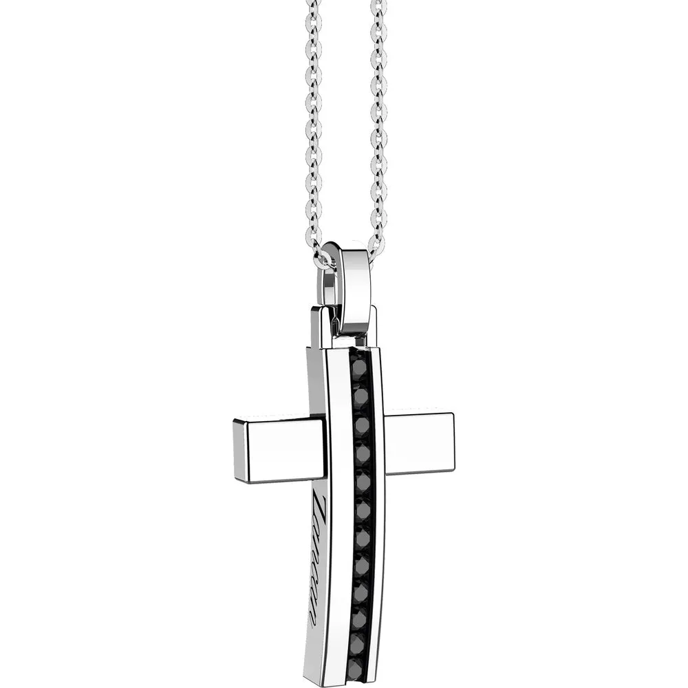 ZANCAN Collana Uomo Argento con Croce EXC489