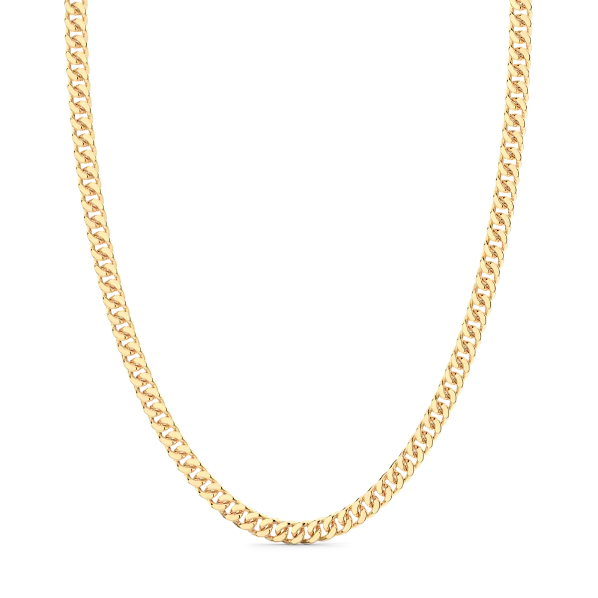 ZANCAN Collana Uomo Cubana in Argento Dorato EXC470-OG