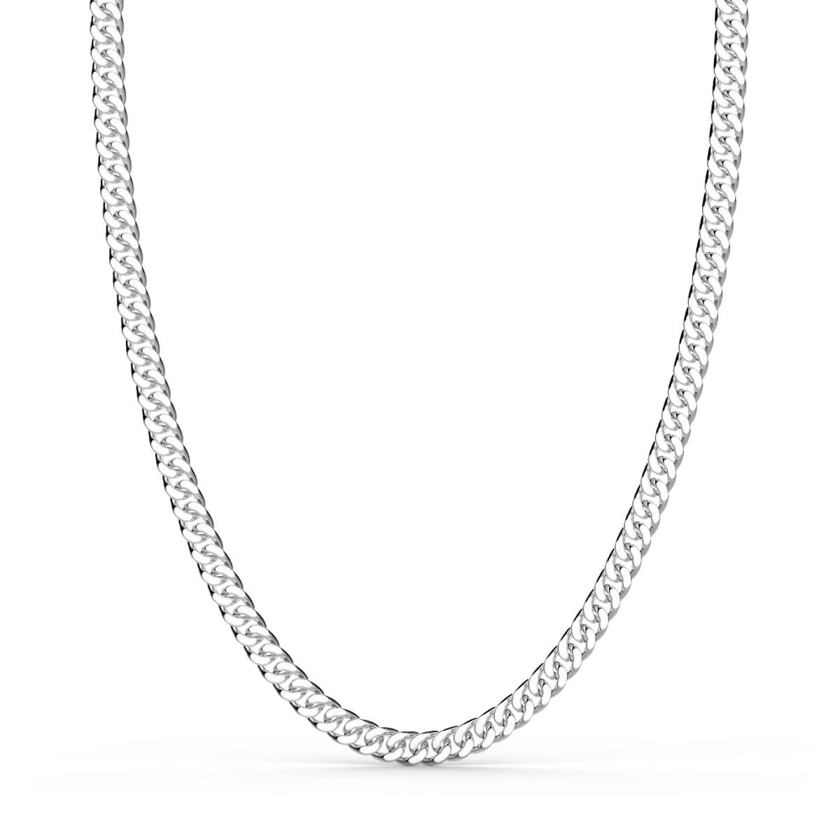 ZANCAN Collana Uomo Cubana in Argento EXC470