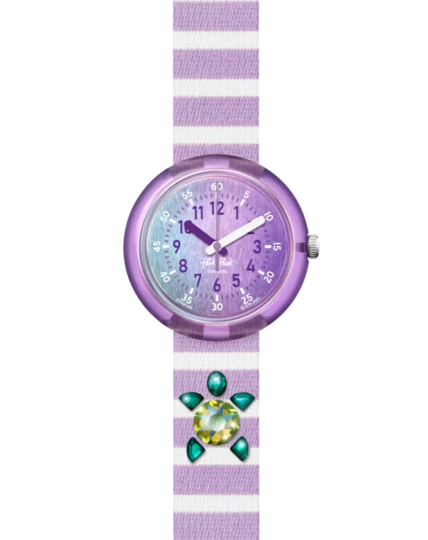 OROLOGIO FLIK FLAK SHINE BRIGHT BAMBINO SHINING TURTLE - ZFPNP148