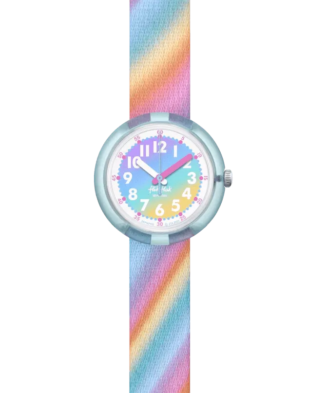 OROLOGIO FLIK FLAK ORGANIZED CHAOS BAMBINO LIQUID RAINBOW - ZFPNP152