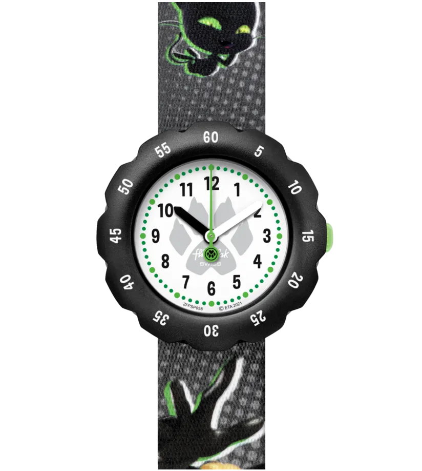 OROLOGIO FLIK FLAK BAMBINO LADYBUG MIRACULOUS CAT NOIR - ZFPSP058