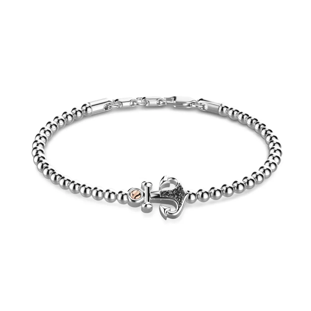 Zancan Bracciale Sfere con Ancora ESB202