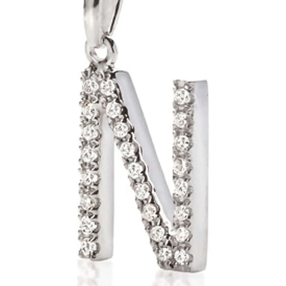 Iniziale N Ambrosia Oro e Zirconi ACZ 051