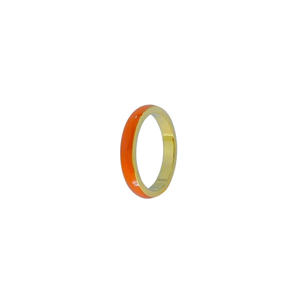 ALFYO Anello Bold Smalto Arancio GBRBPGOR