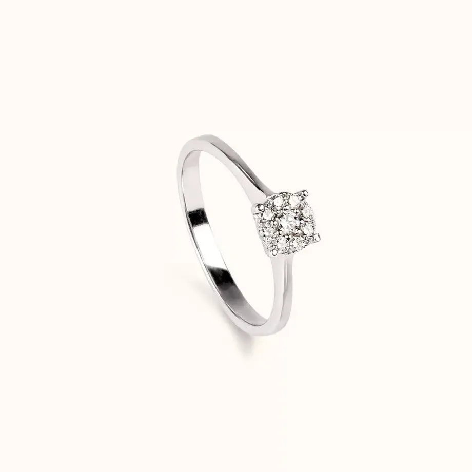 ALFYO Anello Magyc in Oro Bianco e Diamanti