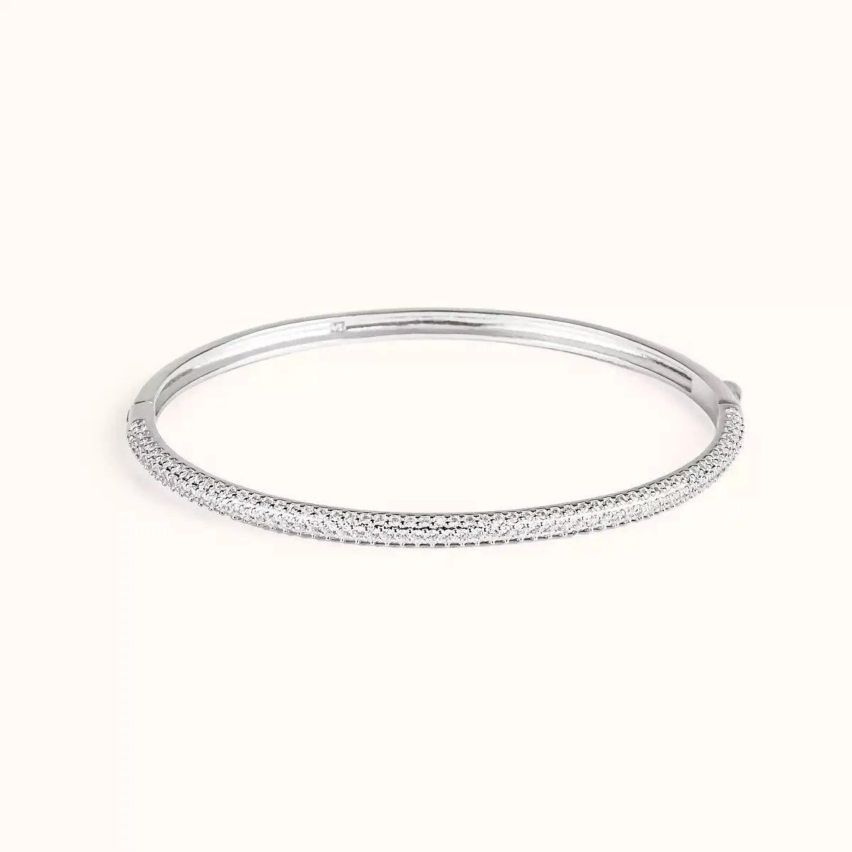 ALFYO Bracciale Bangle in Argento con Zirconi