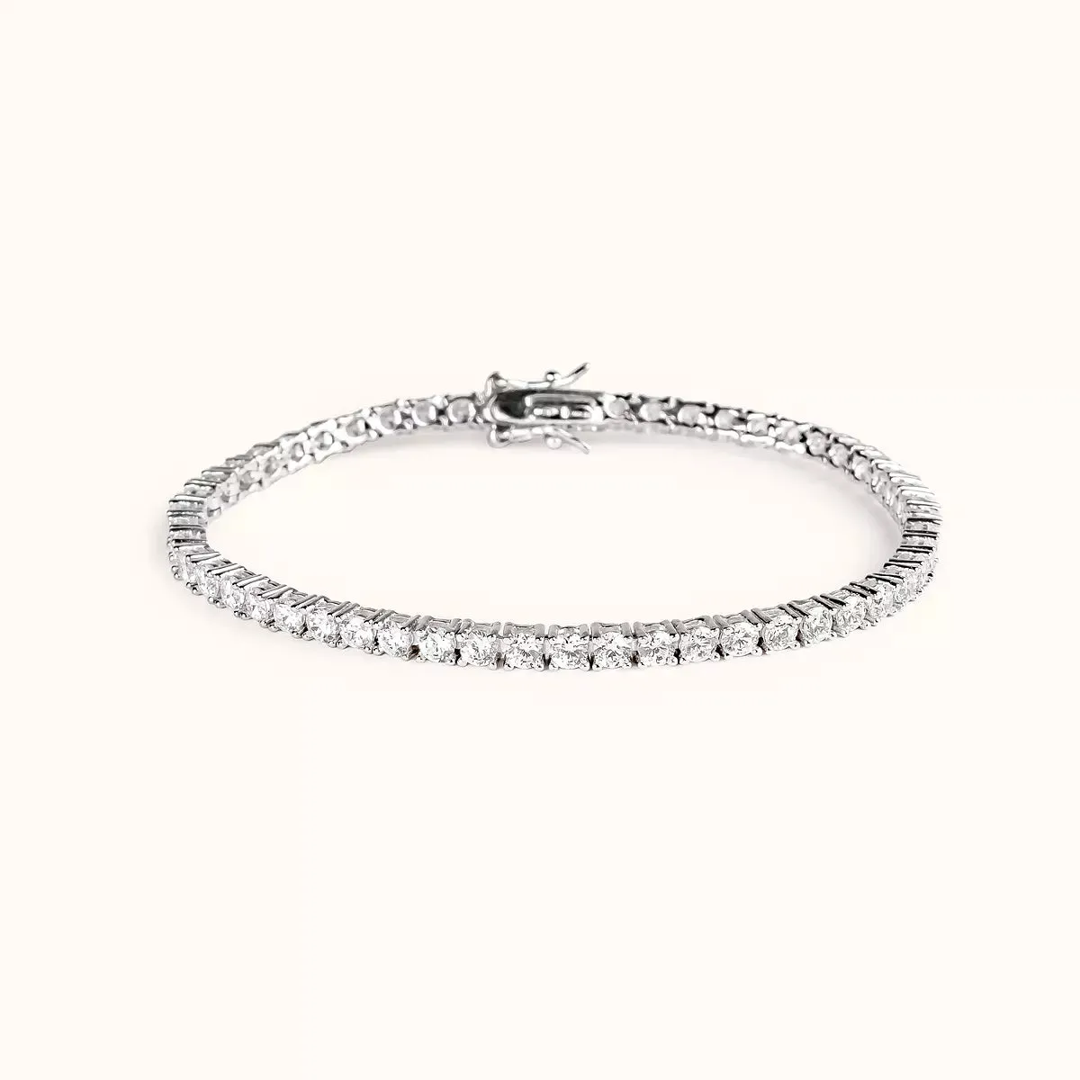 ALFYO Bracciale Tennis in Argento con Zirconi