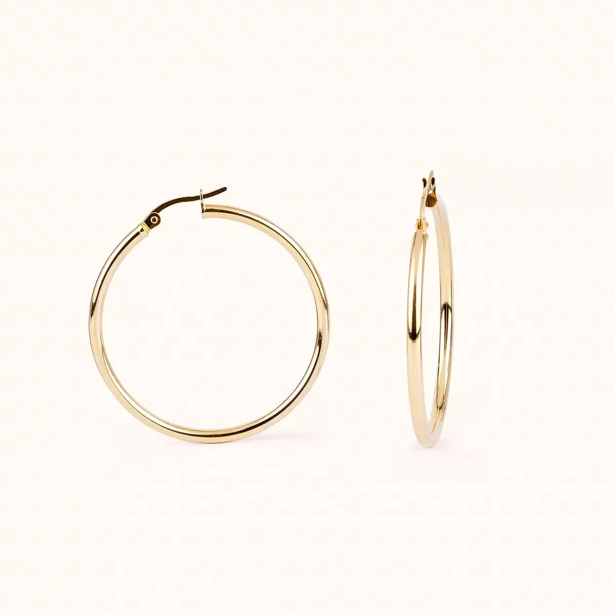 ALFYO Essential Orecchino Cerchio Oro Giallo 3 cm