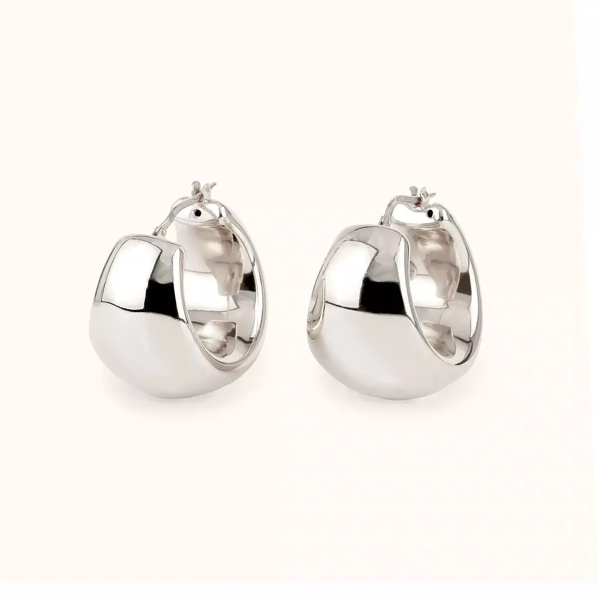 ALFYO Orecchini a Cerchio Portofino in Argento