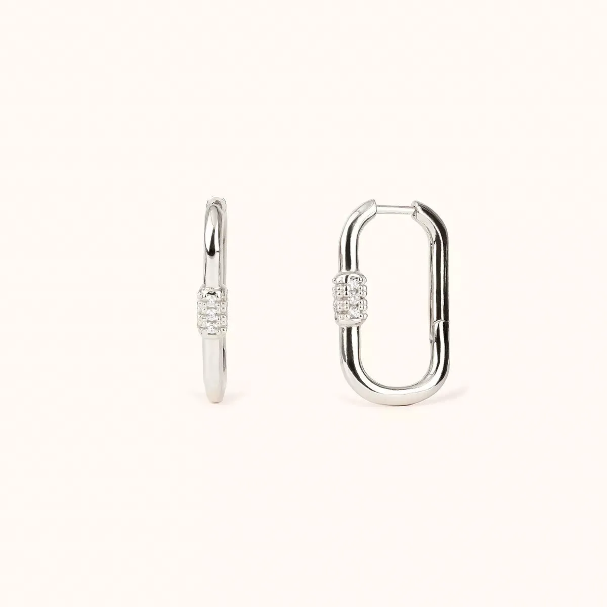 ALFYO Orecchini Lock Argento GBELPRWH