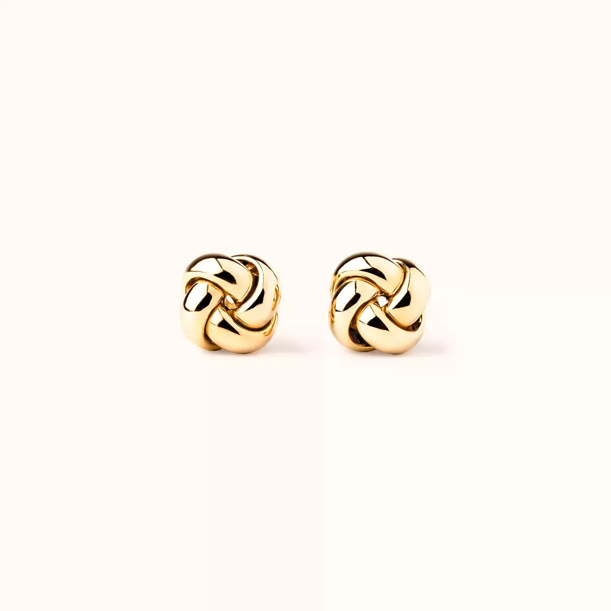 ALFYO Orecchini Nodo in Oro Giallo