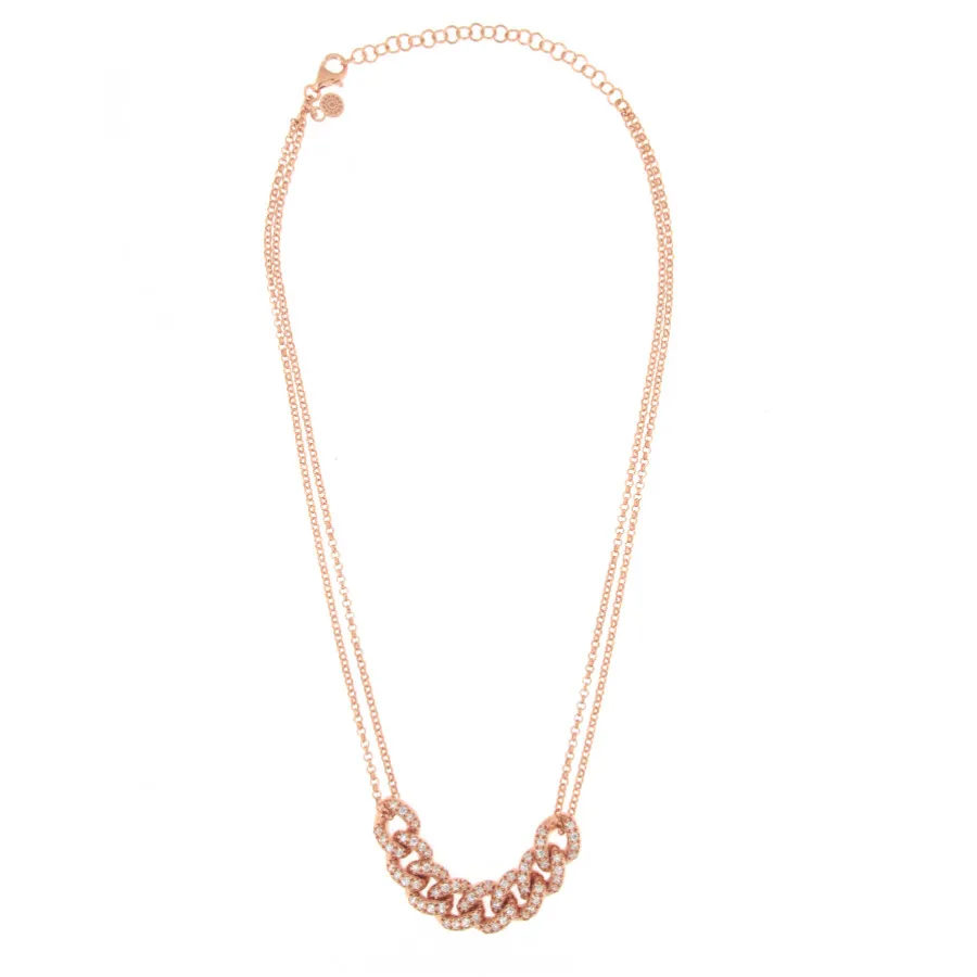 Alisei Collana Groumetta bianca cm 40