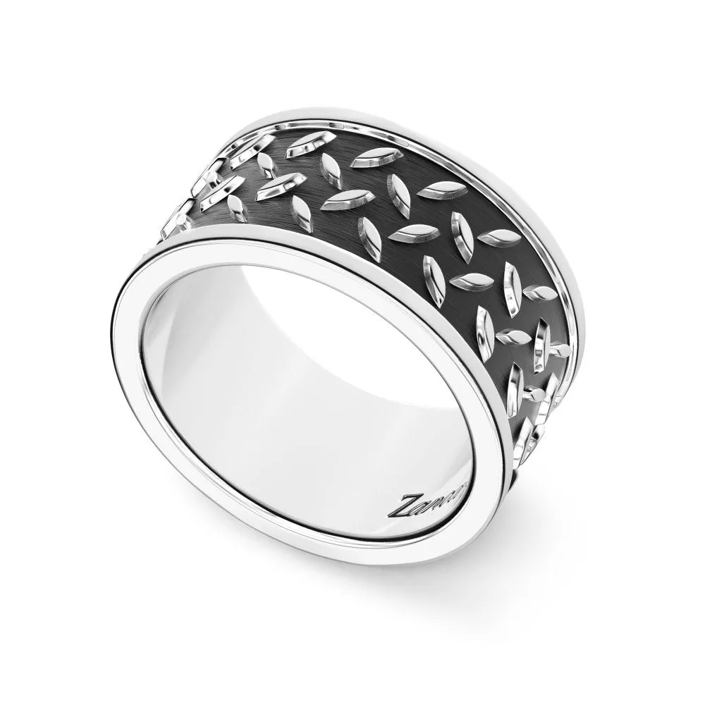 Anello a fascia Zancan in argento - EXA089L