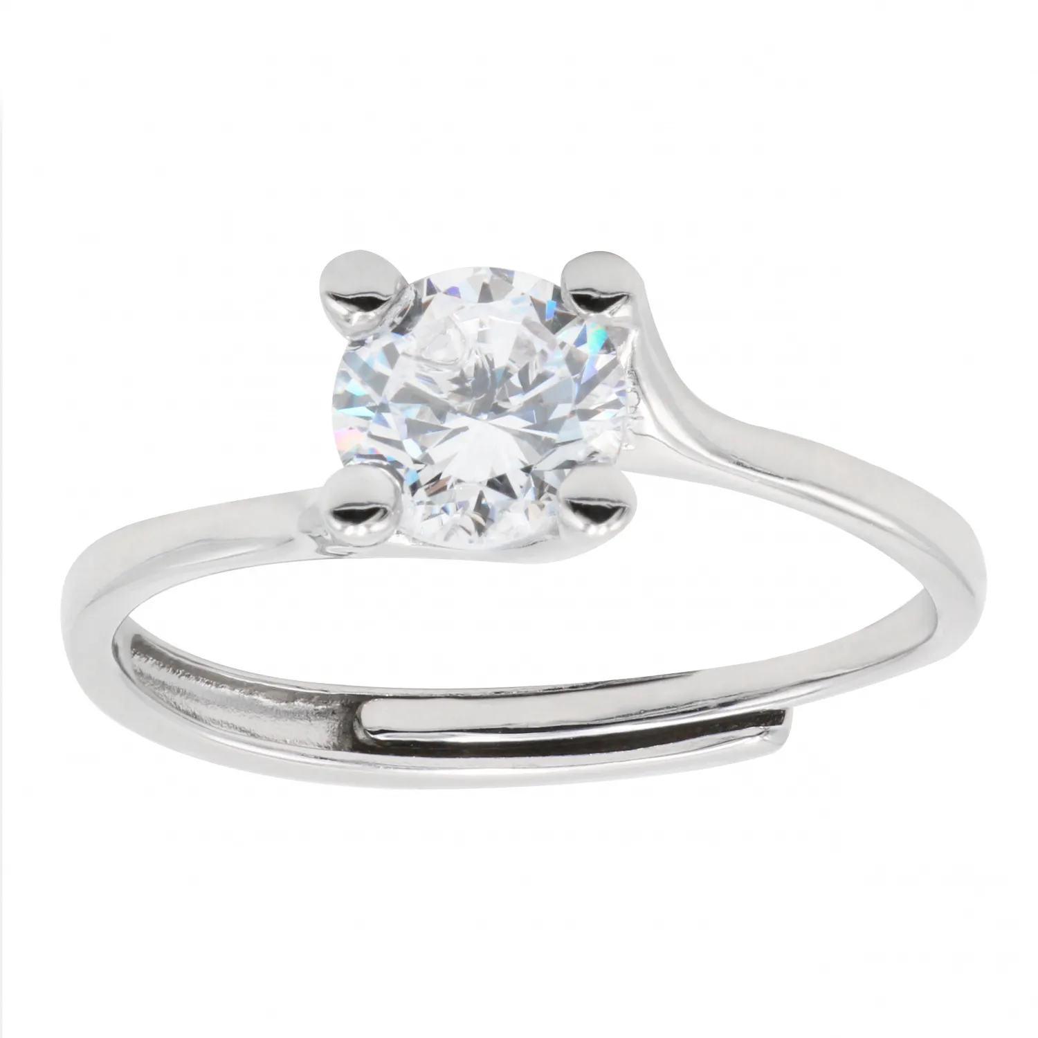 Anello Solitario in Argento 925