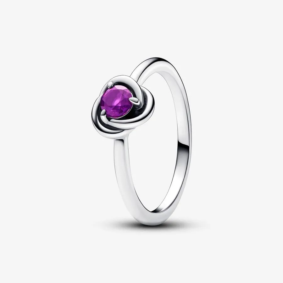 Anello Cerchio Eterno Viola Febbraio - 192993C02