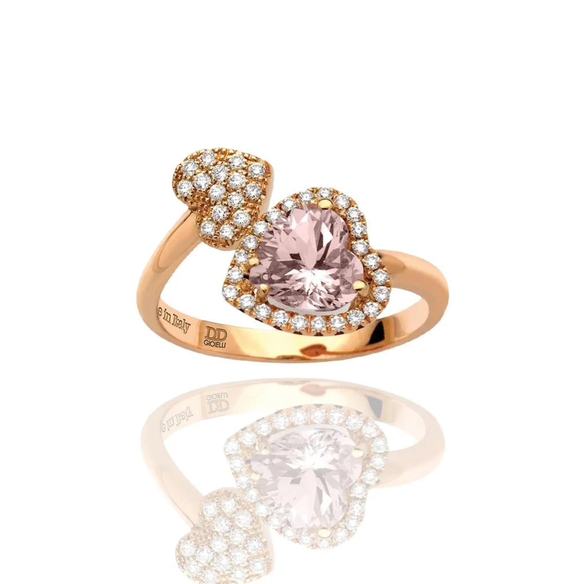 Anello contrariè con cuori