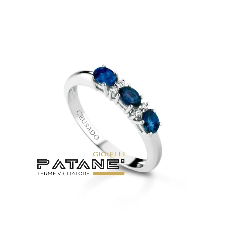 Anello Crusado con Zaffiri - Lipari - TLIP1Z