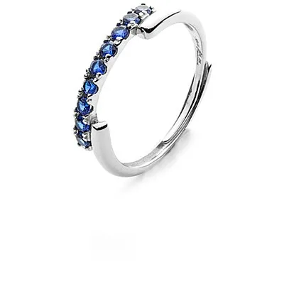 Anello donna in argento con pietre blu gioielli 4US Cesare Paciotti 4uan5809w