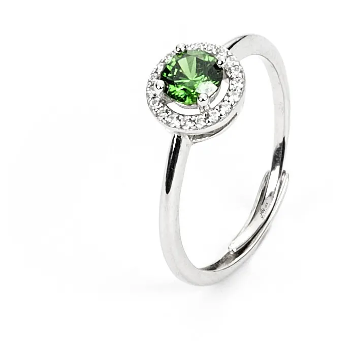 Anello donna gioielli in argento con pietra verde 4US Cesare Paciotti 4uan5402w