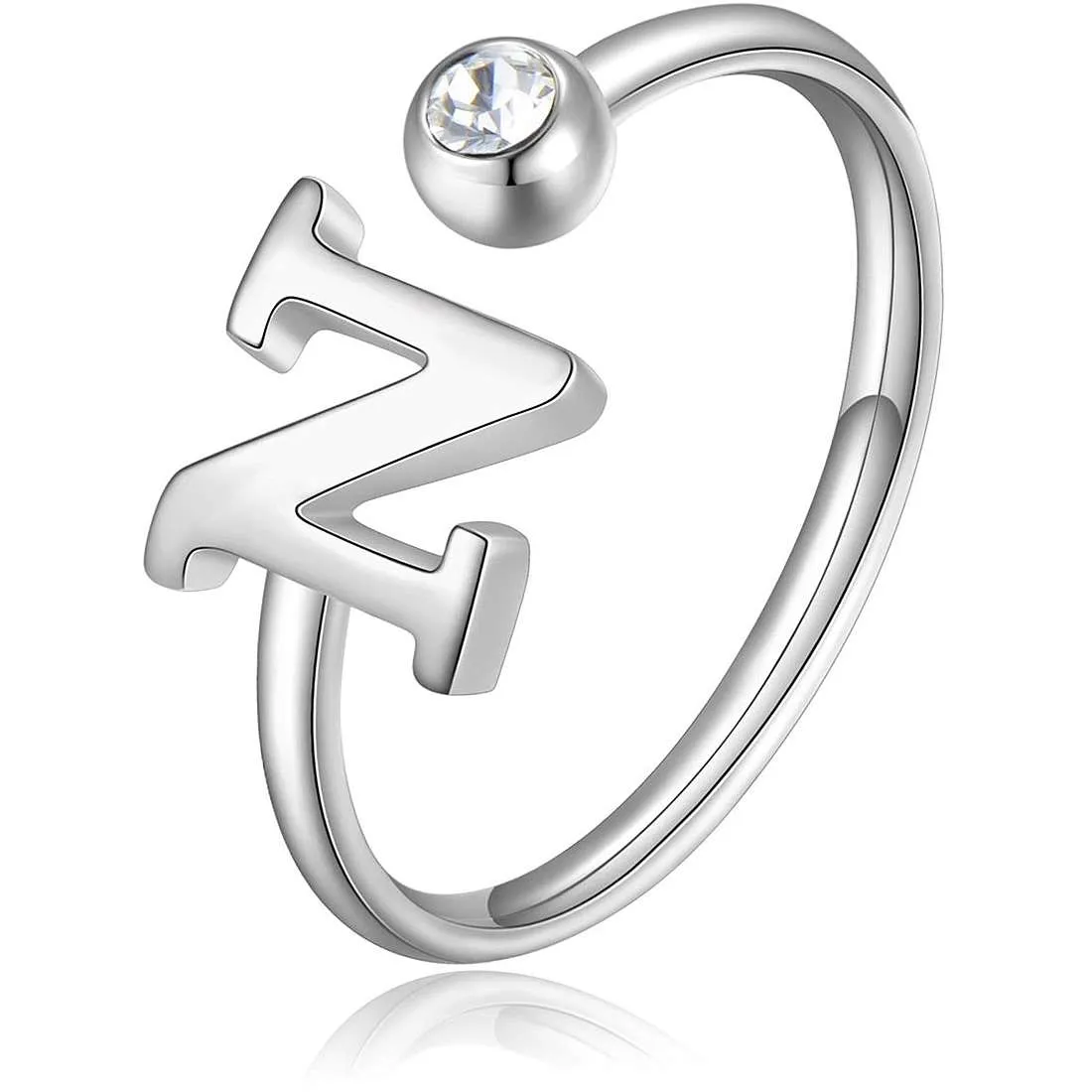anello donna gioielli Sagapò Click lettera N sck185