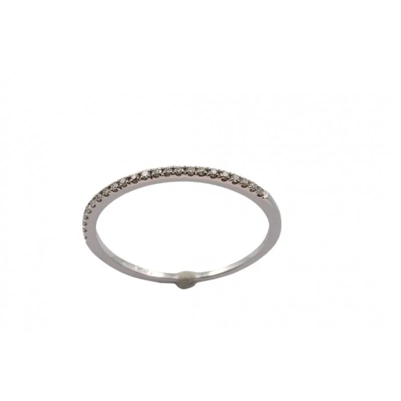 anello donna Giorgio Visconti veretta diamanti oro bianco 750 modello ab14659