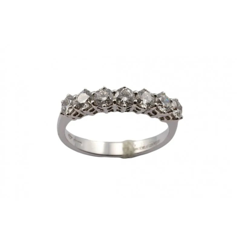 anello donna Giorgio Visconti veretta diamanti oro bianco 750 modello abx15907 Mod. Forn. ab15907