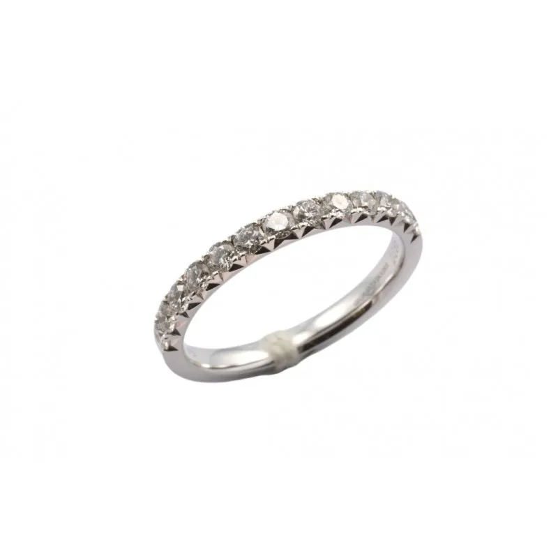 anello donna Giorgio Visconti veretta diamanti oro bianco 750 modello abx16110