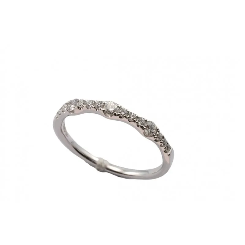 anello donna Giorgio Visconti veretta diamanti oro bianco 750 modello abx16751