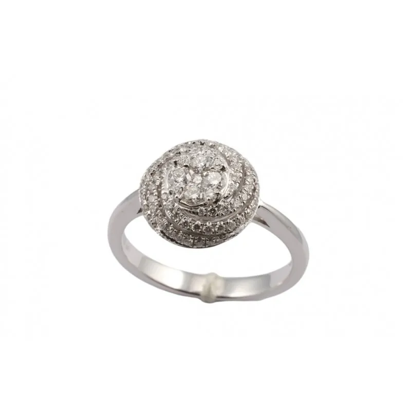 anello fantasia donna Giorgio Visconti abx15969 in oro 750 bianco con diamanti