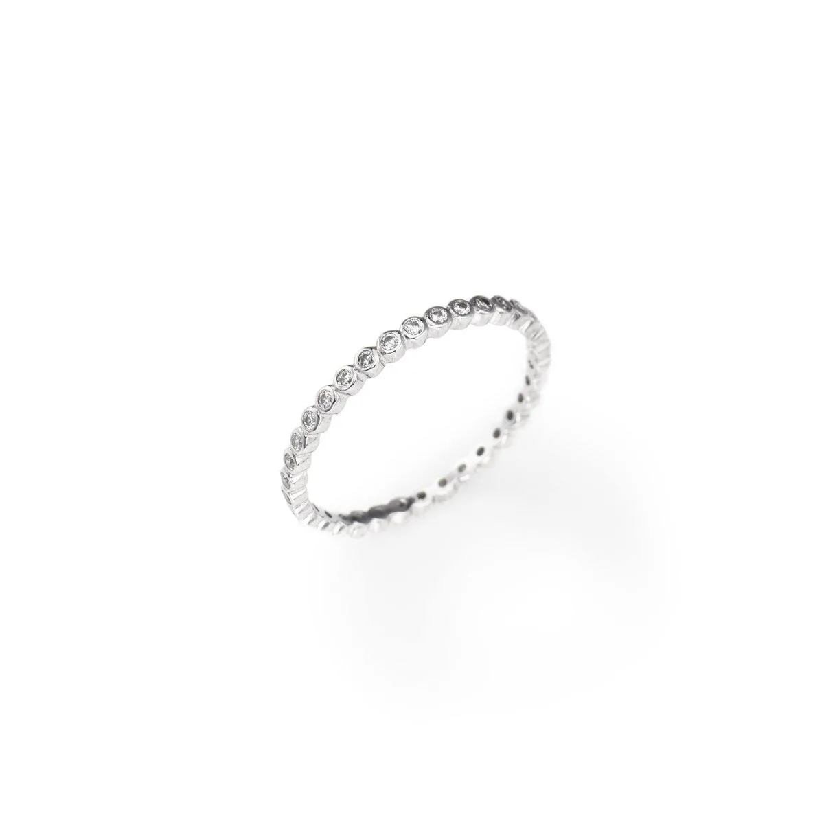 Anello in AG925 e zirconi bianchi - RZ2