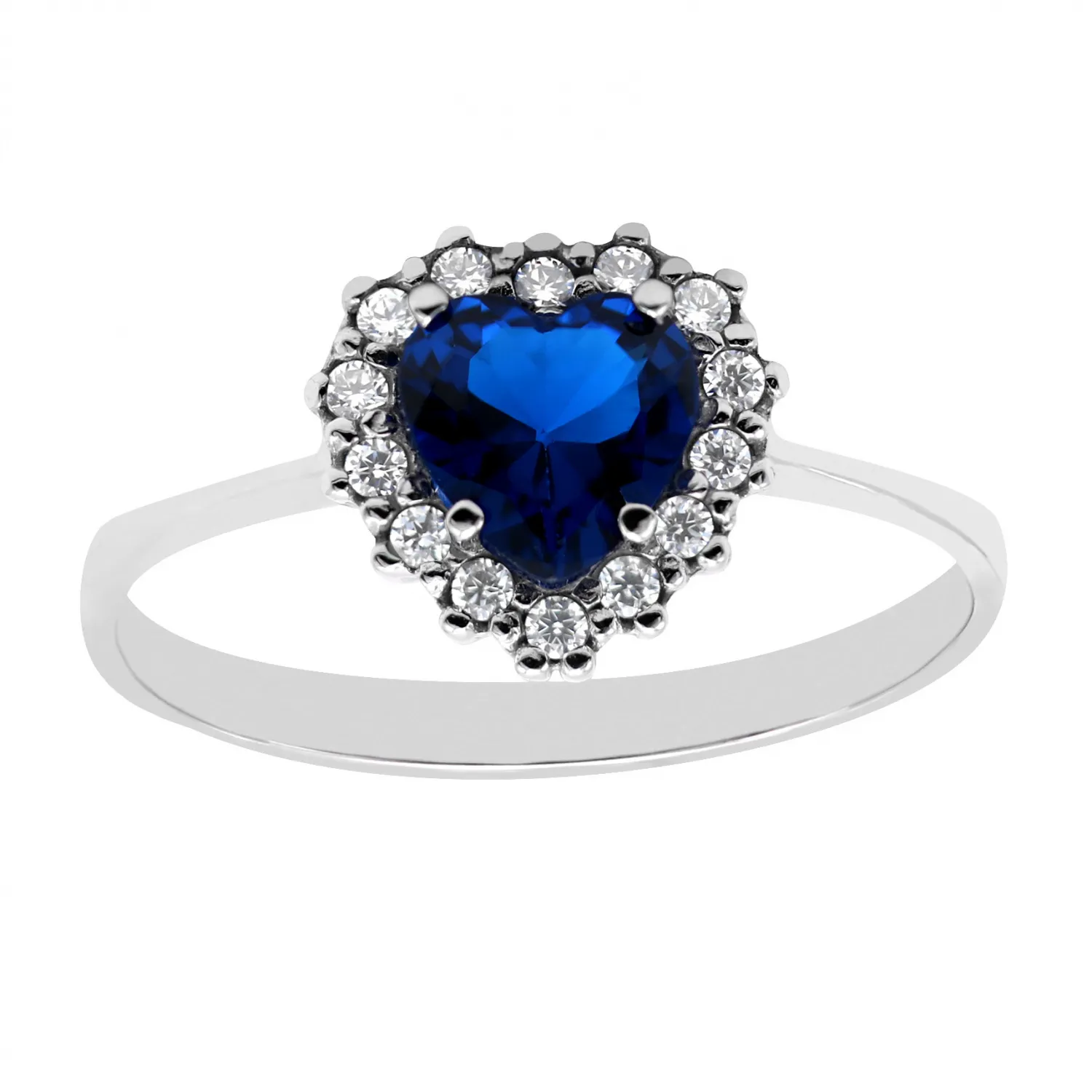 ANELLO IN ORO BIANCO 750 CON CUORE