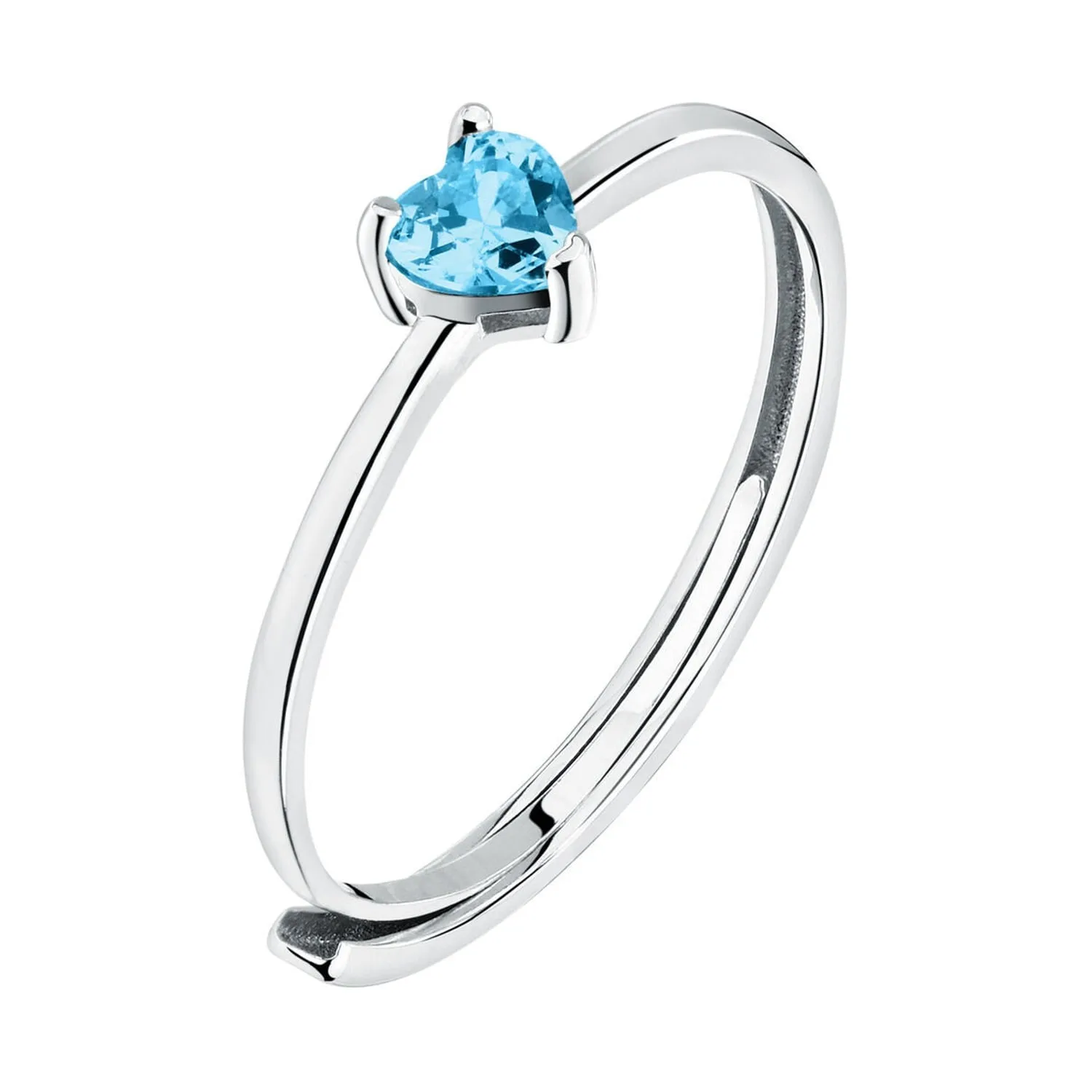 Anello in argento donna La petite story cuore blu lps03awv13